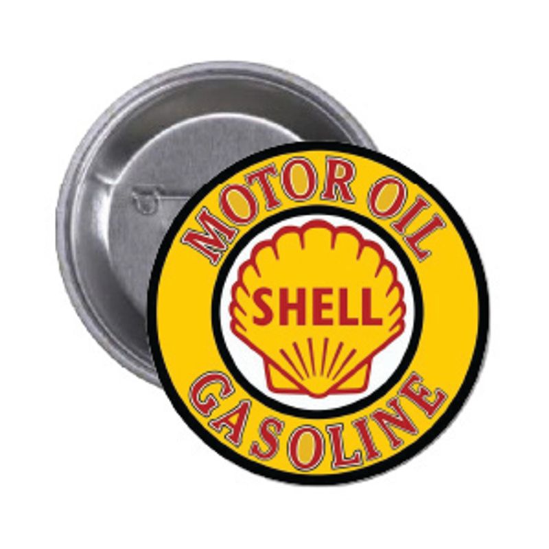 Motor Oil Gasoline Shell Button 55mm, Velg alternativ i menyen