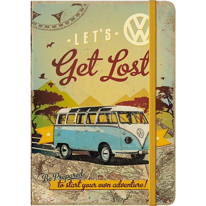 Hovedbilde Retro Volkswagen Bulli Lets Get Lost Notisbok