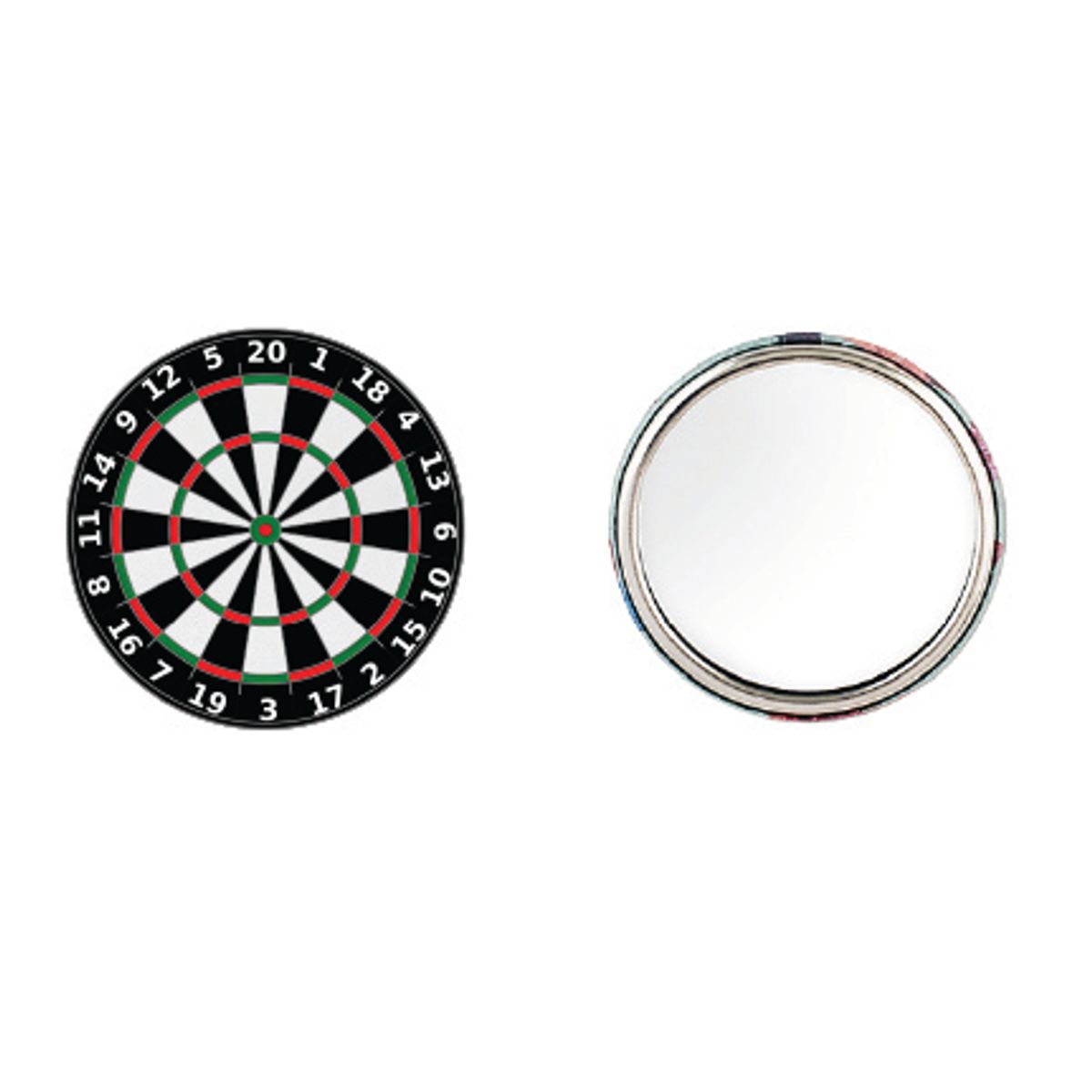 Dart Skive Button 55mm, Velg alternativ i menyen