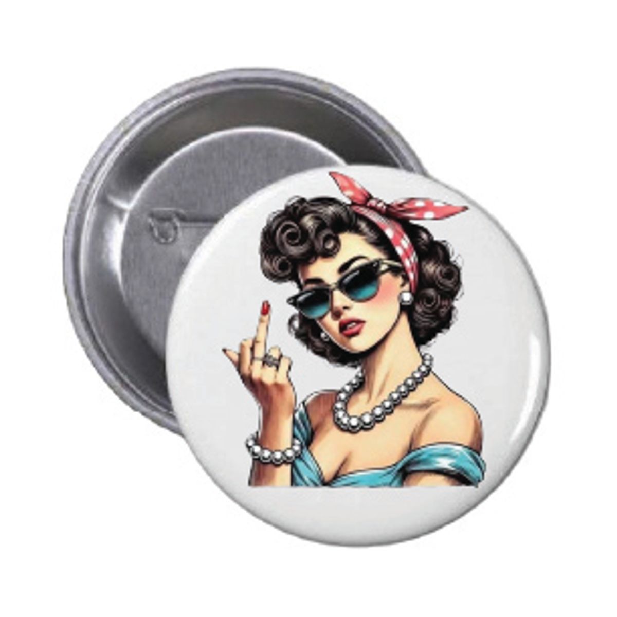 Pin Up Button 55mm, Velg alternativ i menyen