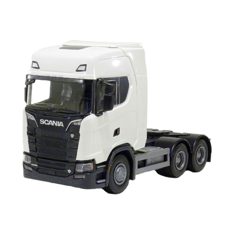 EMEK LASTEBIL SCANIA S V8 3-AXLE TREKKVOGN,KVIT 1:25 