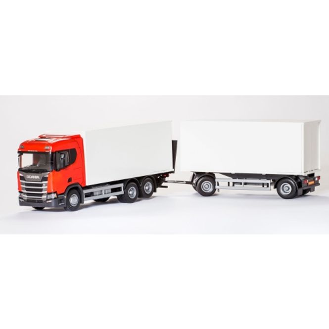Hovedbilde EMEK LASTEBIL SCANIA  NEXT GEN BIL&SLEP, RØD 1:25